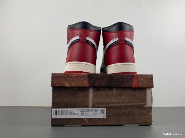MaikeSneakers High Jordan Black 1 Toe Air Reimagined OG DZ5485-106 0708